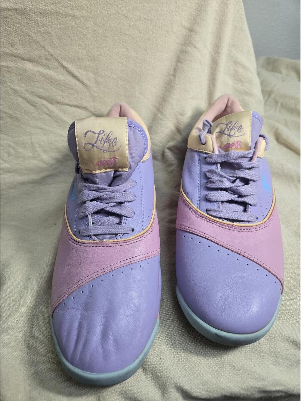 Rare VINTAGE 80s Avia Life Pastel Colorblock Sneakers Sz 9 - Picture 5 of 9